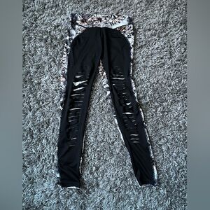 Women’s Floral Leggings - Large